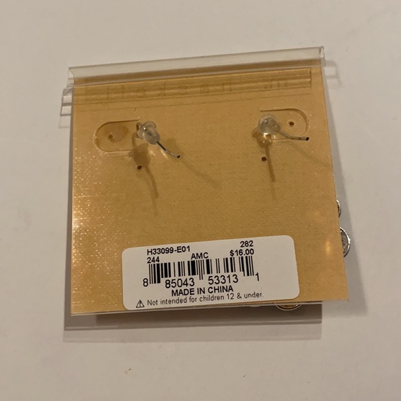 M Haskell Dangle Floral Flower Earrings Pierced Ears New - Picture 3 of 8